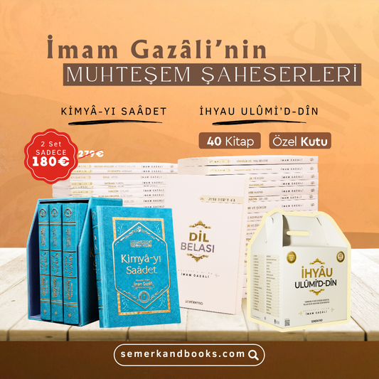İHYA'U ULUMİDDİN (40 Kitap) + KİMYA-YI SAADET TURKUAZ (4 Kitap)