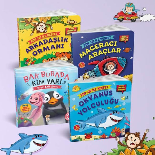 Pop-Up Ile Keşfet Hikayeli Hareketli Kitaplar