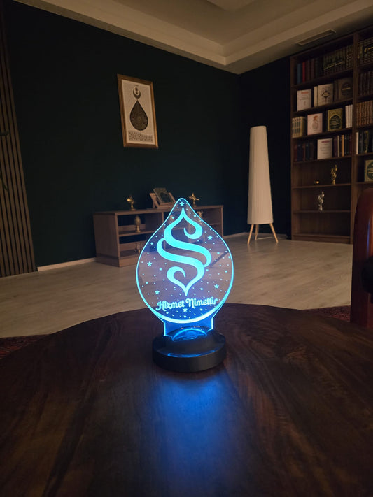 SEMERKAND AMBLEMI Pleksi 3D LED LAMBA  IŞIKLI DEKORATİF HEDİYE