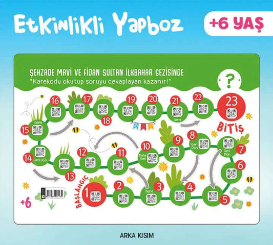 Şehzade Mavi ve Fidan Sultan İlkbahar Gezisinde +6 Yaş | Etkinlikli Yapboz | puzzle