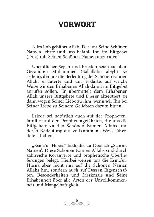 Esmaul Husna - Die schönen Namen von Allah