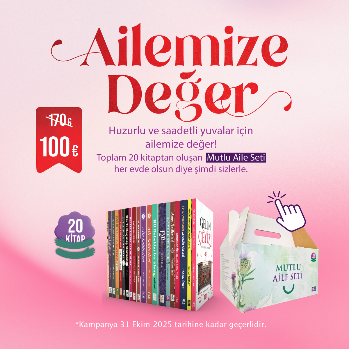 Mutlu Aile Seti | 20 Kitap | Özel Kutulu