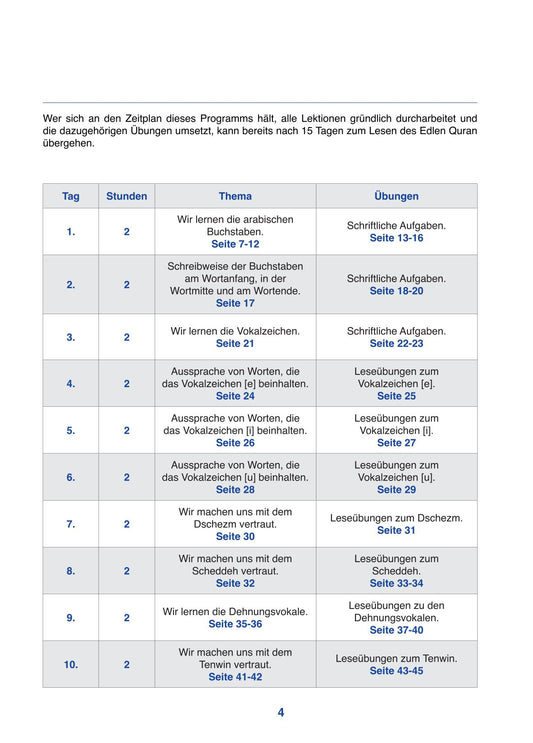 Quranlesen  leicht gemacht I Lehrbuch mit praktischen Übungen