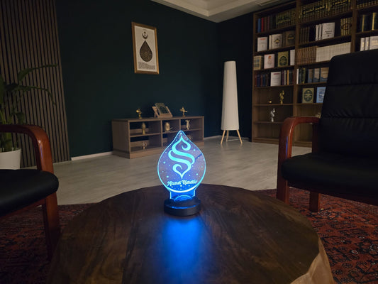 SEMERKAND AMBLEMI Pleksi 3D LED LAMBA  IŞIKLI DEKORATİF HEDİYE