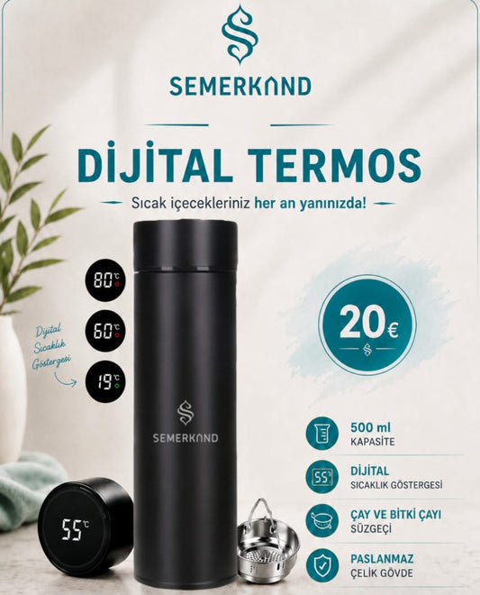 SEMERKAND Dijital Termos – 500 ml