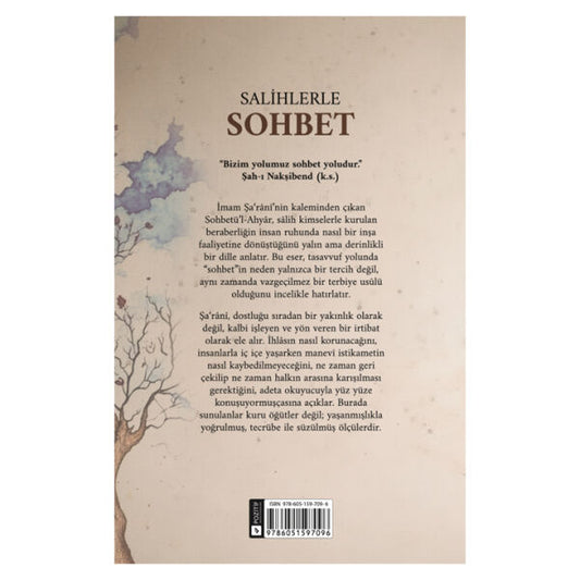 Salihlerle Sohbet — arka kapak