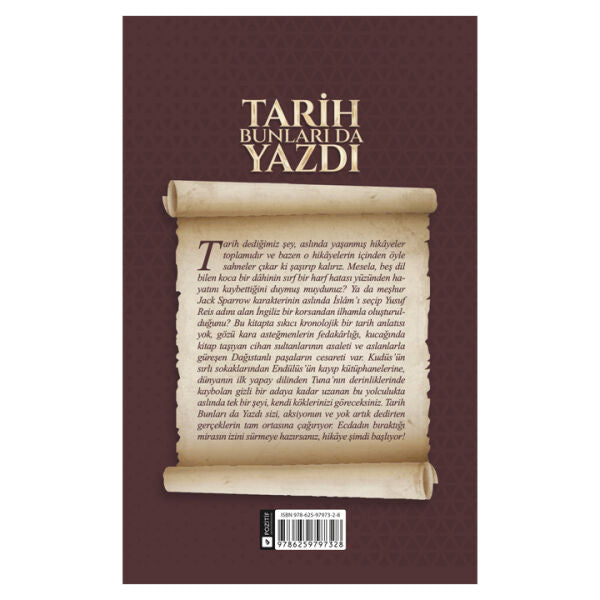 Tarih Bunları da Yazdı — arka kapak